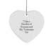Funny Tonkinese Cat Gifts from Men to Women Friends for Christmas Unique Gifts with I Like A Handful Of Humans And My Tonkinese Cat Quote Heart Ornament - Image 1