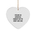 Aerospace Engineer Heart Ornament Funny Quote Gifts from Friends and Family for Christmas Unique Ornaments - Image 1