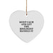 Funny Biologist Gifts - Heart Ornament with 'Keep Calm And Let The Biologist Handle It' - Christmas Unique Gifts from Friends to Biologist Men - Image 1