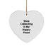 Shoe Collecting Gifts from Friends, Heart Ornament for Christmas, 'Shoe Collecting Is My Happy Place' - Image 1