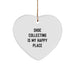 Shoe Collecting Gifts from Friends for 'Shoe Collecting Is My Happy Place' Lovers, Christmas Unique Heart Ornament for Men, Women, Family, Coworkers - Image 1