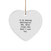 Gifts from Family, Heart Ornament for Unbiological Mom, Funny Quote, Christmas Unique Gifts, To My Amazing Unbiological Mom - Image 1