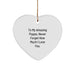 Funny Christmas Unique Gifts for Poppa, Heart Ornament, To My Amazing Poppa, Never Forget How Much I Love You., Personalized Poppa Gifts from Family - Image 1