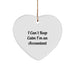 Funny Accountant Heart Ornament Gifts from Friends to Accountants, I Cant Keep Calm I'm An Accountant Christmas Ornament - Image 1