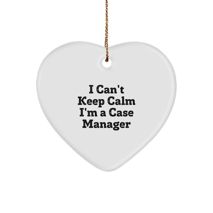 Funny 'I Can't Keep Calm I'm A Case Manager' Christmas Unique Gifts from Family for Case Manager - Image 1