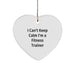Funny Fitness Trainer Gifts from Men to Friends - I Can't Keep Calm Heart Ornament for Christmas Unique Presents - Image 1