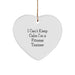 Funny Inspirational Fitness Trainer Gift for Men from Friends, Heart Ornament with I Can't Keep Calm I'm A Fitness Trainer Quote, Christmas Unique Gifts - Image 1