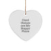 Funny Card Games Gifts for Friends, 'Card Games Are My Happy Place' Heart Ornament, White, 2.75' Tall, Perfect for Christmas - Image 1