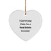 Funny Real Estate Investor Gifts from Friends to Men - I Can't Keep Calm I'm A Real Estate Investor Heart Ornament for Christmas Unique Gifts - Image 1