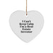 Funny Real Estate Investor Gifts from Friends - I'm A Real Estate Investor Heart Ornament, Unique Christmas Decorations for Real Estate Investor Men - Image 1