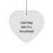 Funny Vice-principal Gifts from Friends, I Can't Keep Calm I'm A Vice-principal Heart Ornament for Vice-principal, Christmas Unique Gifts - Image 1