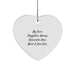Funny Stepfather Gifts, Heart Ornament with Love Quote, Unique Christmas Unique Gifts from Men to Stepfather - Image 1