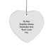 Funny Stepdad Heart Ornament Gifts from Men, Women, Friends and Family this Christmas Unique - Image 1