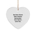 Funny Bonus Dad Quote, Heart Ornament Gifts from Men, Women to Bonus Dad, Unique Christmas Decorations for Bonus Dad - Image 1