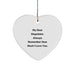 Funny Stepsister Christmas Unique Gifts from Men, Unique Heart Ornament for Stepsister, Always Remember How Much I Love You. - Image 1