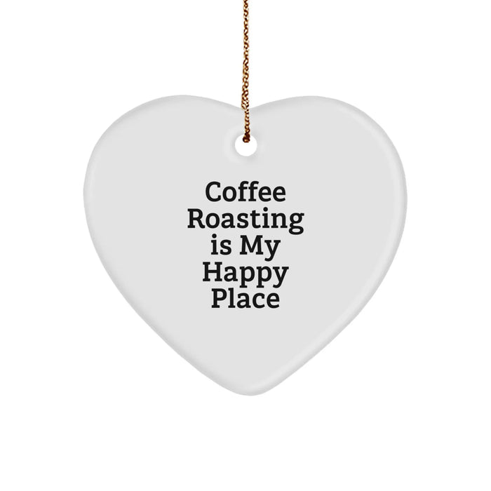 Heartwarming Coffee Roasting Gifts from Friends for Coffee Roasting Lovers - 'Coffee Roasting Is My Happy Place' Christmas Unique Gifts - Image 1