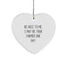 Be Nice to Me, Funny Farmer Gifts for Men, Unique Heart Ornament with Farmer Quote, Christmas Unique Gifts from Friends to Farmer - Image 1