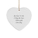 Funny Millwright Gifts from Friends - Be Nice To Me Heart Ornament for Christmas Unique Gifts for Millwright - Image 1