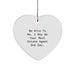 Funny Real Estate Agent Heart Ornament, Gifts from Men to Real Estate Agent Friends, Unique Christmas Unique Gifts for Real Estate Agent - Image 1