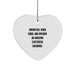 Electrical Engineer Gifts from Friends - Heart Ornament for Christmas with Inspirational Quote 'Dream Big Work Hard' for the Amazing Men and Women in Your Life - Image 1