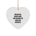 Funny Engineer Heart Ornament - Gifts from Friends - Dream Big Work Hard And Become An Amazing Engineer - Christmas Unique Gifts for Engineer Men - Image 1