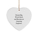 Funny Inspirational Engineer Gifts from Friends and Family - Christmas Unique Gifts for Engineer, Engineer Heart Ornament with Dream Big Quote - Image 1