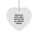 Farmer Inspirational Heart Ornament Gifts for Farmer Friends and Family from Men or Women - Dream Big Work Hard Christmas Unique - Image 1