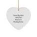 Farmer Gifts, Heart Ornament, Dream Big Funny Quote, Gifts from Family to Farmer, Christmas Unique Gifts - Image 1
