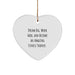 Fitness Trainer Heart Ornament, Gifts from Friends for Christmas Unique Gifts, 'Dream Big, Work Hard, And Become An Amazing Fitness Trainer.' - Image 1