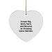Game Warden Heart Ornament Inspirational Gifts from Men to Game Wardens for Christmas Unique - Image 1