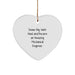 Funny Mechanical Engineer Gifts from Friends, Heart Ornament, Dream Big Quote, Christmas Unique Ideas for Men, Women, Family - Image 1