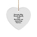 Funny Nurse Gifts from Men to Friends - Heart Ornament with Dream Big Quote, Perfect for Christmas Unique Gifts for Nurse Friends - Image 1