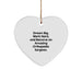Dream Big Orthopedic Surgeon Gifts for Men - Heart Ornament Inspirational Quote, Christmas Unique Gifts from Friends - Image 1