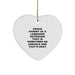 Funny Labrador Retriever Dog Gifts for Proud Parents, Heart Ornament for Christmas, 'Sometimes An Asshole And That's Okay' Quote - Image 1