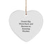 Funny Warden Gifts for Him, Heart Ornament with Inspirational Quote, Gifts from Friends to Family for Christmas Unique Presents - Image 1