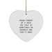 Funny Shih Tzu Dog Gifts for Christmas, Heart Ornament with Quote 'Sometimes An Asshole And That's Okay', Gifts from Mom to Shih Tzu Dog Lover - Image 1
