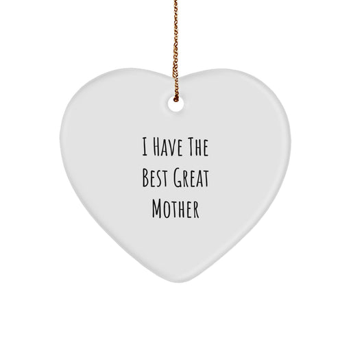 Funny Mother Heart Ornament, Great Mother Quote, Gifts from Mom, Christmas Unique Gifts for Mom - Image 1