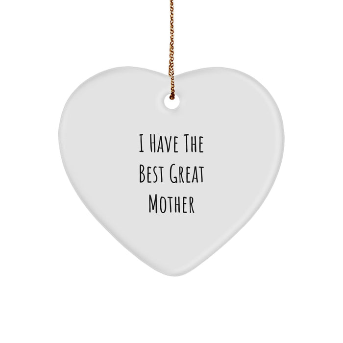 Funny Mother Heart Ornament, Great Mother Quote, Gifts from Mom, Christmas Unique Gifts for Mom - Image 1
