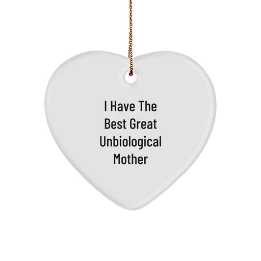 Funny Unbiological Mother Heart Gift from Friends for Christmas Unique Gifts - Image 1