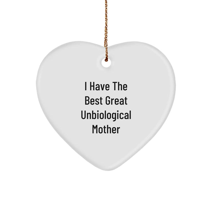 Funny Unbiological Mother Heart Gift from Friends for Christmas Unique Gifts - Image 1