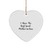 Funny Mom-in-law Gift, 'I Have The Best Great Mom-in-law' Heart Ornament for Christmas, Gifts from Family to Mom-in-law - Image 1