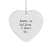 Funny Idaho Gifts for Men from Idaho, Heart Shaped Ornament with 'Idaho Is Calling. I Must Go.' Quote, Christmas Unique Gifts - Image 1