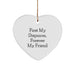 Funny Stepmom Heart Ornament Gifts from Men Women Friends Family - 'First My Stepmom, Forever My Friend' Christmas Unique Gifts - Image 1
