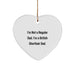 Funny British Shorthair Cat Gifts from Dad to Heart Ornament for Men, Unique Christmas Unique Gifts for British Shorthair Cat Lovers - Image 1