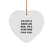 Funny Scottish Fold Cat Dad Gifts from Men for Men, Heart Ornament with I'm Not A Regular Dad. I'm A Scottish Fold Dad. - Image 1