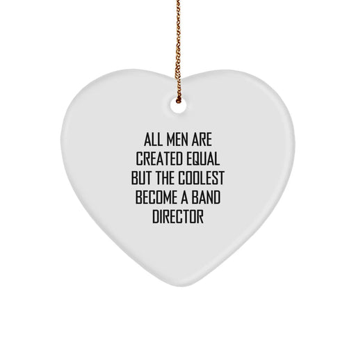 Funny Band Director Heart Ornament Gifts from Men to Band Directors for Christmas Unique Present - Image 1