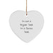 Funny Borzoi Dog Gifts for Him, Christmas Unique Gifts from Dad to Borzoi Dad, Heart Ornament - Image 1