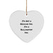 Bullmastiff Dog Dad Gifts from Men - Funny Heart Ornament for Christmas Unique Gifts - Image 1