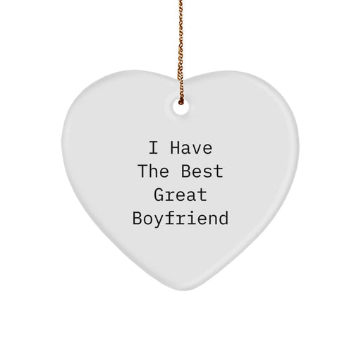 Funny Sweetheart Gifts from Men Great Sweetheart Heart Ornament I Have The Best Great Sweetheart for Christmas - Image 1