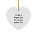 French Bulldog Dad Heart Ornament, Funny Quote Gift for Men Friends Family Who Loves French Bulldogs, Christmas Unique Gift - Image 1